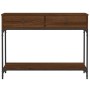 Oak brown engineered wood console table 100x34.5x75 cm by vidaXL, Side tables - Ref: Foro24-833397, Price: 88,20 €, Discount: %