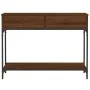 Oak brown engineered wood console table 100x34.5x75 cm by vidaXL, Side tables - Ref: Foro24-833397, Price: 86,71 €, Discount: %