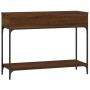 Oak brown engineered wood console table 100x34.5x75 cm by vidaXL, Side tables - Ref: Foro24-833397, Price: 88,20 €, Discount: %