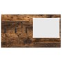 Perchero de pared con estante Roble ahumado 90 x 10 x 50 cm