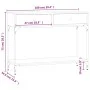 Mesa consola madera de ingeniería marrón roble 100x34,5x75 cm de vidaXL, Mesas auxiliares - Ref: Foro24-833397, Precio: 86,83...