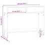 Oak brown engineered wood console table 100x34.5x75 cm by vidaXL, Side tables - Ref: Foro24-833397, Price: 88,20 €, Discount: %