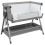 Kinderbett mit hellgrauer Leinenmatratze von vidaXL, Kinderbetten und Betten für Kinder - Ref: Foro24-10289, Preis: 130,95 €,...