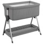 Crib with light gray linen fabric mattress by vidaXL, Cribs and beds for children - Ref: Foro24-10289, Price: 130,86 €, Disco...