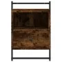 Wall-mounted bedside table in smoked oak, 40x30x61 cm by vidaXL, Nightstands - Ref: Foro24-833437, Price: 30,33 €, Discount: %