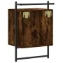 Wall-mounted bedside table in smoked oak, 40x30x61 cm by vidaXL, Nightstands - Ref: Foro24-833437, Price: 30,33 €, Discount: %