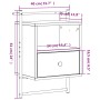 Wand-Nachttisch aus geräuchertem Eichenholz 40x30x61 cm von vidaXL, Nachttische - Ref: Foro24-833437, Preis: 34,01 €, Rabatt: %