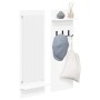 Perchero de pared Blanco 70 x 10 x 90 cm Madera contrachapada