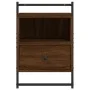 Eichenbrauner Wand-Nachttisch 40x30x61 cm von vidaXL, Nachttische - Ref: Foro24-833441, Preis: 43,33 €, Rabatt: %