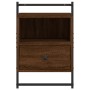Mesita de noche de pared marrón roble 40x30x61 cm de vidaXL, Mesitas de noche - Ref: Foro24-833441, Precio: 48,65 €, Descuent...