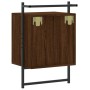 Mesita de noche de pared marrón roble 40x30x61 cm de vidaXL, Mesitas de noche - Ref: Foro24-833441, Precio: 48,65 €, Descuent...