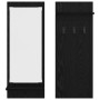 Perchero de pared con estante Roble negro 70 x 10 x 90 cm