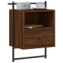 Wall-mounted bedside tables 2 units brown oak 40x30x61 cm by vidaXL, Nightstands - Ref: Foro24-833442, Price: 46,48 €, Discou...