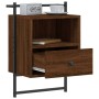 Wand-Nachttische 2 Stück braun Eiche 40x30x61 cm von vidaXL, Nachttische - Ref: Foro24-833442, Preis: 46,48 €, Rabatt: %