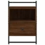 Wall-mounted bedside tables 2 units brown oak 40x30x61 cm by vidaXL, Nightstands - Ref: Foro24-833442, Price: 46,48 €, Discou...