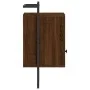 Wall-mounted bedside tables 2 units brown oak 40x30x61 cm by vidaXL, Nightstands - Ref: Foro24-833442, Price: 46,48 €, Discou...