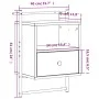 Wall-mounted bedside tables 2 units brown oak 40x30x61 cm by vidaXL, Nightstands - Ref: Foro24-833442, Price: 46,48 €, Discou...