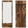 Perchero de pared con estante Roble ahumado 70 x 10 x 90 cm