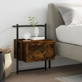 Wand-Nachttisch aus geräucherter Eiche, 35 x 30 x 51 cm von vidaXL, Nachttische - Ref: Foro24-833447, Preis: 34,05 €, Rabatt: %