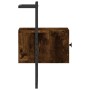 Wand-Nachttisch aus geräucherter Eiche, 35 x 30 x 51 cm von vidaXL, Nachttische - Ref: Foro24-833447, Preis: 34,47 €, Rabatt: %