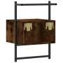 Mesita de noche de pared roble ahumado 35x30x51 cm de vidaXL, Mesitas de noche - Ref: Foro24-833447, Precio: 34,01 €, Descuen...