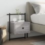 Gray Sonoma wall-mounted bedside table 35x30x51 cm by vidaXL, Nightstands - Ref: Foro24-833449, Price: 43,41 €, Discount: %