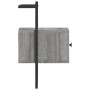 Gray Sonoma wall-mounted bedside table 35x30x51 cm by vidaXL, Nightstands - Ref: Foro24-833449, Price: 43,41 €, Discount: %