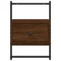 Mesita de noche de pared marrón roble 35x30x51 cm de vidaXL, Mesitas de noche - Ref: Foro24-833451, Precio: 44,10 €, Descuent...