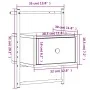 Mesita de noche de pared marrón roble 35x30x51 cm de vidaXL, Mesitas de noche - Ref: Foro24-833451, Precio: 44,10 €, Descuent...