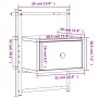 Mesita de noche de pared marrón roble 35x30x51 cm de vidaXL, Mesitas de noche - Ref: Foro24-833451, Precio: 44,70 €