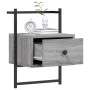 Wall bedside tables 2 units Sonoma gray 35x30x51 cm by vidaXL, Nightstands - Ref: Foro24-833450, Price: 46,78 €, Discount: %
