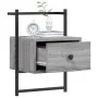 Wall bedside tables 2 units Sonoma gray 35x30x51 cm by vidaXL, Nightstands - Ref: Foro24-833450, Price: 46,80 €, Discount: %
