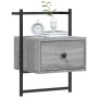 Wall bedside tables 2 units Sonoma gray 35x30x51 cm by vidaXL, Nightstands - Ref: Foro24-833450, Price: 46,78 €, Discount: %