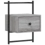 Mesitas de noche de pared 2 unidades gris Sonoma 35x30x51 cm de vidaXL, Mesitas de noche - Ref: Foro24-833450, Precio: 46,78 ...