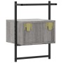 Wall bedside tables 2 units Sonoma gray 35x30x51 cm by vidaXL, Nightstands - Ref: Foro24-833450, Price: 46,78 €, Discount: %