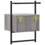 Wall bedside tables 2 units Sonoma gray 35x30x51 cm by vidaXL, Nightstands - Ref: Foro24-833450, Price: 46,80 €, Discount: %
