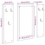 Perchero de pared 96 x 1.5 x 90 cm Madera contrachapada