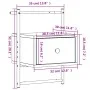 Wall bedside tables 2 units Sonoma gray 35x30x51 cm by vidaXL, Nightstands - Ref: Foro24-833450, Price: 46,80 €, Discount: %