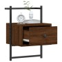 Wall bedside tables 2 units oak brown 35x30x51 cm by vidaXL, Nightstands - Ref: Foro24-833452, Price: 47,99 €, Discount: %