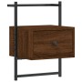 Wall bedside tables 2 units oak brown 35x30x51 cm by vidaXL, Nightstands - Ref: Foro24-833452, Price: 47,99 €, Discount: %