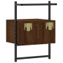 Wall bedside tables 2 units oak brown 35x30x51 cm by vidaXL, Nightstands - Ref: Foro24-833452, Price: 47,99 €, Discount: %