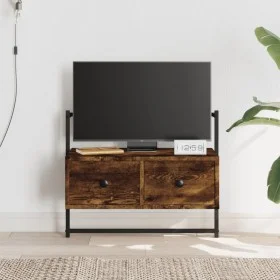 Smoked oak wall TV cabinet 60.5x30x51 cm by vidaXL, TV Furniture - Ref: Foro24-833455, Price: 28,71 €, Discount: %