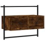 Mueble de TV de pared roble ahumado 60,5x30x51 cm de vidaXL, Muebles TV - Ref: Foro24-833455, Precio: 28,92 €, Descuento: %
