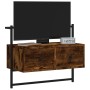 TV-Wandschrank aus geräucherter Eiche, 60,5 x 30 x 51 cm von vidaXL, TV-Möbel - Ref: Foro24-833455, Preis: 28,97 €, Rabatt: %