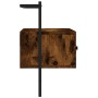 Mueble de TV de pared roble ahumado 60,5x30x51 cm de vidaXL, Muebles TV - Ref: Foro24-833455, Precio: 28,92 €, Descuento: %