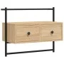 Wand-TV-Möbel aus Sonoma-Eichen-Engineer-Holz 60,5x30x51 cm von vidaXL, TV-Möbel - Ref: Foro24-833454, Preis: 38,84 €, Rabatt: %