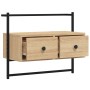 Wand-TV-Möbel aus Sonoma-Eichen-Engineer-Holz 60,5x30x51 cm von vidaXL, TV-Möbel - Ref: Foro24-833454, Preis: 39,33 €, Rabatt: %