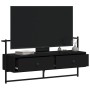 Mueble de TV de pared madera ingeniería negro 100,5x30x51 cm de vidaXL, Muebles TV - Ref: Foro24-833458, Precio: 38,42 €, Des...