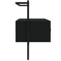 Mueble de TV de pared madera ingeniería negro 100,5x30x51 cm de vidaXL, Muebles TV - Ref: Foro24-833458, Precio: 38,42 €, Des...