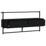 Mueble de TV de pared madera ingeniería negro 100,5x30x51 cm de vidaXL, Muebles TV - Ref: Foro24-833458, Precio: 38,42 €, Des...